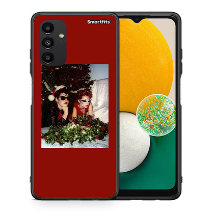 Θήκη Samsung A04s Waiting For Xmas από τη Smartfits με σχέδιο στο πίσω μέρος και μαύρο περίβλημα | Samsung A04s Waiting For Xmas case with colorful back and black bezels