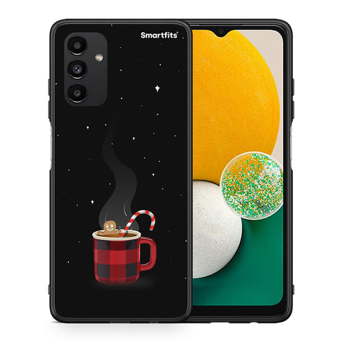 Θήκη Samsung A04s Xmas Bathing από τη Smartfits με σχέδιο στο πίσω μέρος και μαύρο περίβλημα | Samsung A04s Xmas Bathing case with colorful back and black bezels