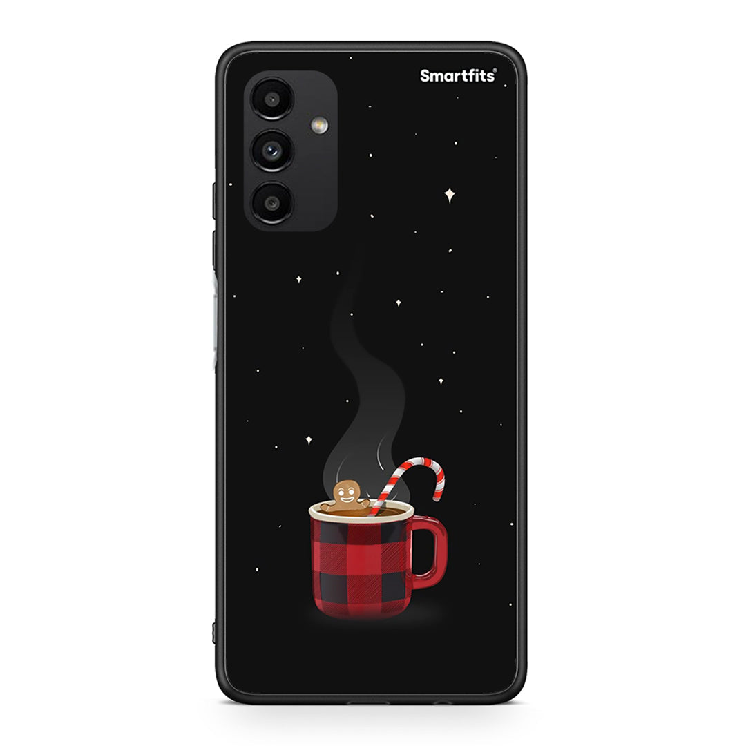 Samsung A04s Xmas Bathing θήκη από τη Smartfits με σχέδιο στο πίσω μέρος και μαύρο περίβλημα | Smartphone case with colorful back and black bezels by Smartfits