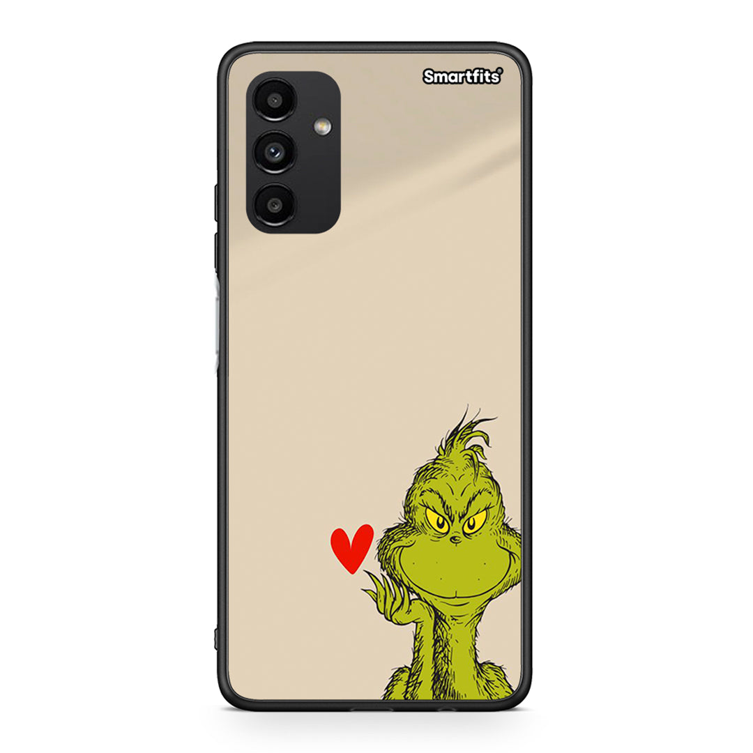 Samsung A13 5G Xmas Grinch θήκη από τη Smartfits με σχέδιο στο πίσω μέρος και μαύρο περίβλημα | Smartphone case with colorful back and black bezels by Smartfits