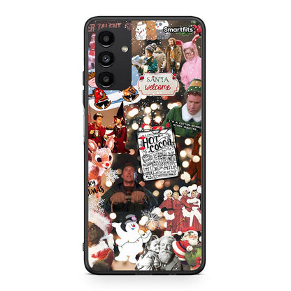 Samsung A04s Xmas Movies θήκη από τη Smartfits με σχέδιο στο πίσω μέρος και μαύρο περίβλημα | Smartphone case with colorful back and black bezels by Smartfits
