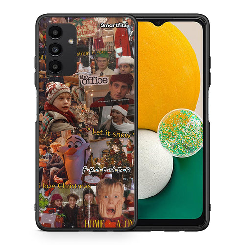 Θήκη Samsung A04s Xmas Wishes από τη Smartfits με σχέδιο στο πίσω μέρος και μαύρο περίβλημα | Samsung A04s Xmas Wishes case with colorful back and black bezels