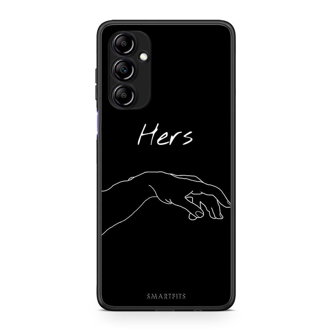 Θήκη Samsung Galaxy A14 / A14 5G Aesthetic Love 1 από τη Smartfits με σχέδιο στο πίσω μέρος και μαύρο περίβλημα | Samsung Galaxy A14 / A14 5G Aesthetic Love 1 Case with Colorful Back and Black Bezels
