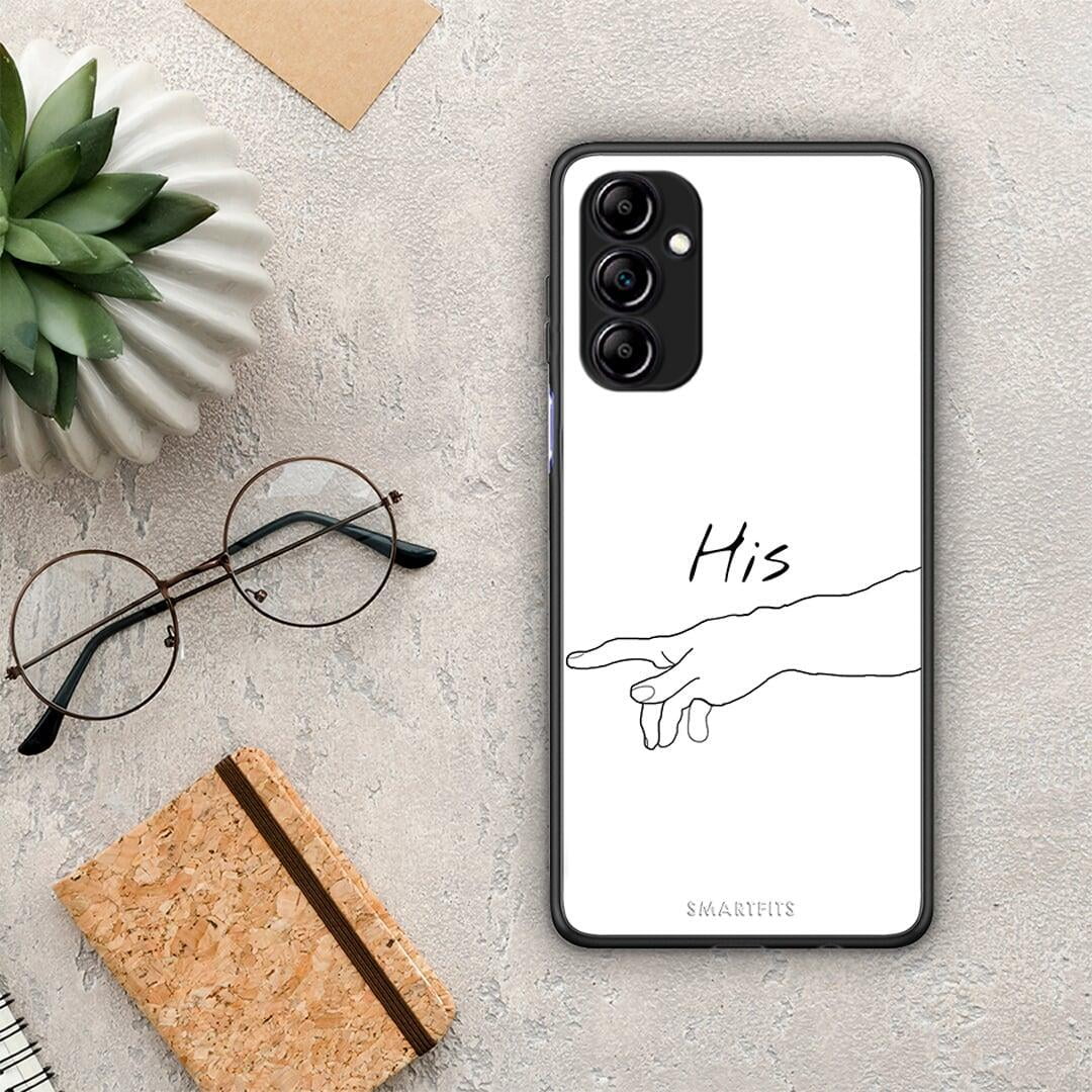 Θήκη Samsung Galaxy A14 / A14 5G Aesthetic Love 2 από τη Smartfits με σχέδιο στο πίσω μέρος και μαύρο περίβλημα | Samsung Galaxy A14 / A14 5G Aesthetic Love 2 Case with Colorful Back and Black Bezels