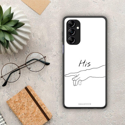 Θήκη Samsung Galaxy A14 / A14 5G Aesthetic Love 2 από τη Smartfits με σχέδιο στο πίσω μέρος και μαύρο περίβλημα | Samsung Galaxy A14 / A14 5G Aesthetic Love 2 Case with Colorful Back and Black Bezels