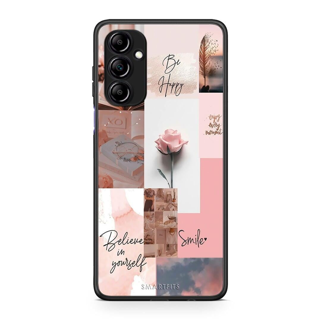 Θήκη Samsung Galaxy A14 / A14 5G Aesthetic Collage από τη Smartfits με σχέδιο στο πίσω μέρος και μαύρο περίβλημα | Samsung Galaxy A14 / A14 5G Aesthetic Collage Case with Colorful Back and Black Bezels