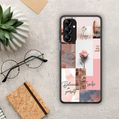 Θήκη Samsung Galaxy A14 / A14 5G Aesthetic Collage από τη Smartfits με σχέδιο στο πίσω μέρος και μαύρο περίβλημα | Samsung Galaxy A14 / A14 5G Aesthetic Collage Case with Colorful Back and Black Bezels