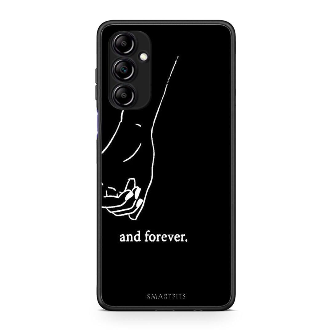 Θήκη Samsung Galaxy A14 / A14 5G Always & Forever 2 από τη Smartfits με σχέδιο στο πίσω μέρος και μαύρο περίβλημα | Samsung Galaxy A14 / A14 5G Always & Forever 2 Case with Colorful Back and Black Bezels