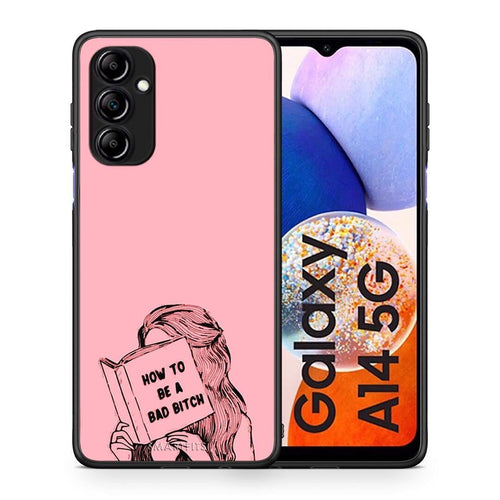 Θήκη Samsung Galaxy A14 / A14 5G Bad Bitch από τη Smartfits με σχέδιο στο πίσω μέρος και μαύρο περίβλημα | Samsung Galaxy A14 / A14 5G Bad Bitch Case with Colorful Back and Black Bezels