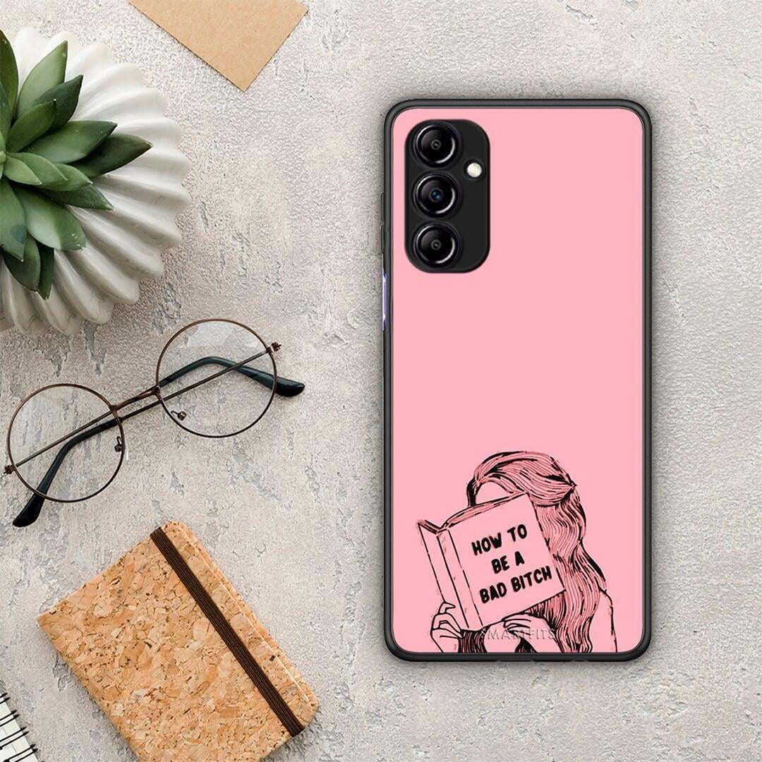 Θήκη Samsung Galaxy A14 / A14 5G Bad Bitch από τη Smartfits με σχέδιο στο πίσω μέρος και μαύρο περίβλημα | Samsung Galaxy A14 / A14 5G Bad Bitch Case with Colorful Back and Black Bezels