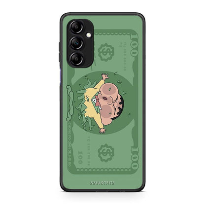 Θήκη Samsung Galaxy A14 / A14 5G Big Money από τη Smartfits με σχέδιο στο πίσω μέρος και μαύρο περίβλημα | Samsung Galaxy A14 / A14 5G Big Money Case with Colorful Back and Black Bezels