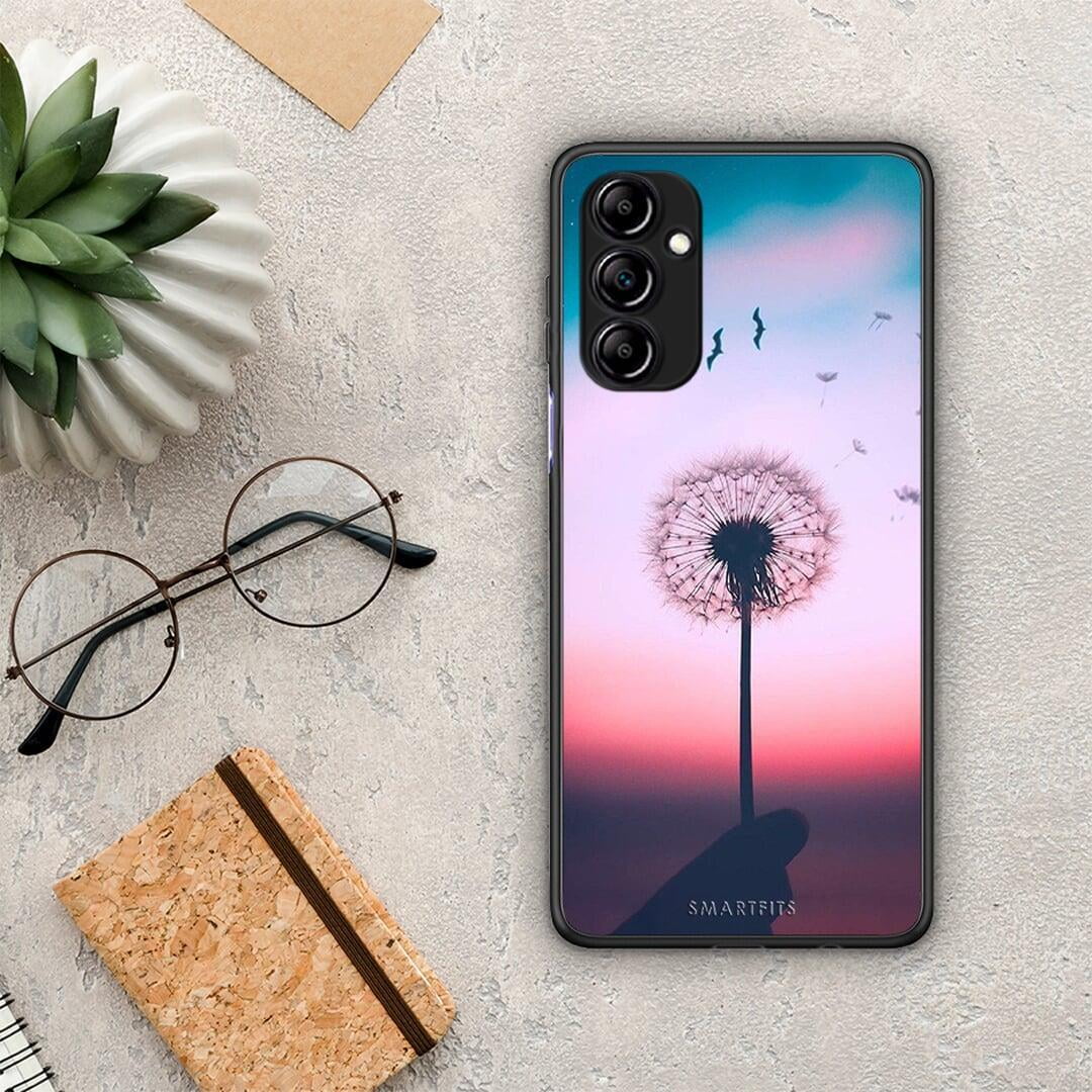 Θήκη Samsung Galaxy A14 / A14 5G Boho Wish από τη Smartfits με σχέδιο στο πίσω μέρος και μαύρο περίβλημα | Samsung Galaxy A14 / A14 5G Boho Wish Case with Colorful Back and Black Bezels