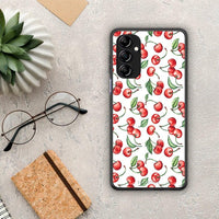Thumbnail for Θήκη Samsung Galaxy A14 / A14 5G Cherry Summer από τη Smartfits με σχέδιο στο πίσω μέρος και μαύρο περίβλημα | Samsung Galaxy A14 / A14 5G Cherry Summer Case with Colorful Back and Black Bezels