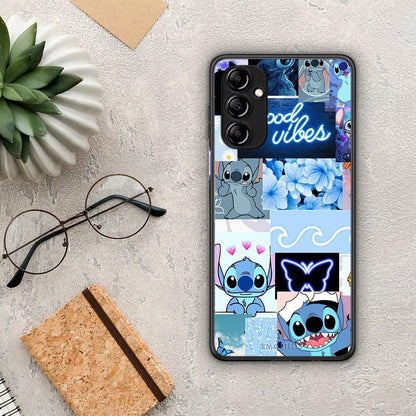 Θήκη Samsung Galaxy A14 / A14 5G Collage Good Vibes από τη Smartfits με σχέδιο στο πίσω μέρος και μαύρο περίβλημα | Samsung Galaxy A14 / A14 5G Collage Good Vibes Case with Colorful Back and Black Bezels