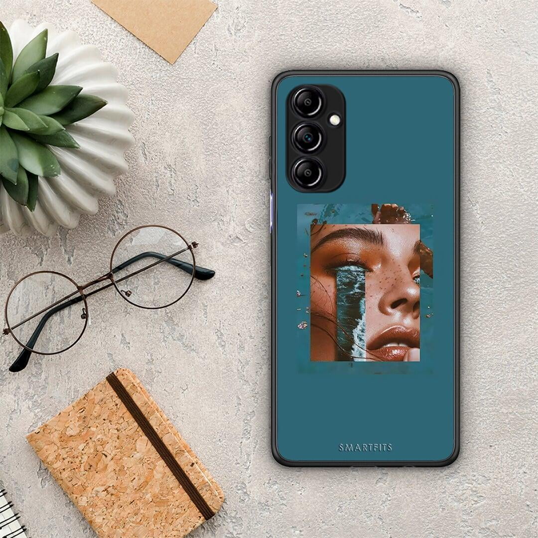 Θήκη Samsung Galaxy A14 / A14 5G Cry An Ocean από τη Smartfits με σχέδιο στο πίσω μέρος και μαύρο περίβλημα | Samsung Galaxy A14 / A14 5G Cry An Ocean Case with Colorful Back and Black Bezels