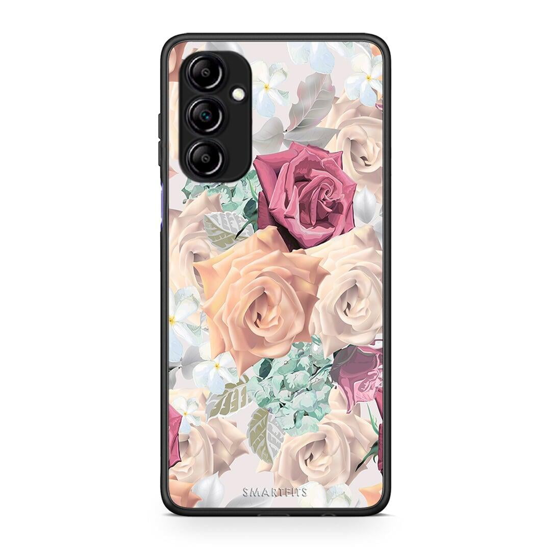 Θήκη Samsung Galaxy A14 / A14 5G Floral Bouquet από τη Smartfits με σχέδιο στο πίσω μέρος και μαύρο περίβλημα | Samsung Galaxy A14 / A14 5G Floral Bouquet Case with Colorful Back and Black Bezels