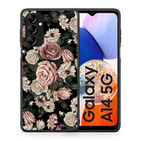 Thumbnail for Θήκη Samsung Galaxy A14 / A14 5G Flower Wild Roses από τη Smartfits με σχέδιο στο πίσω μέρος και μαύρο περίβλημα | Samsung Galaxy A14 / A14 5G Flower Wild Roses Case with Colorful Back and Black Bezels