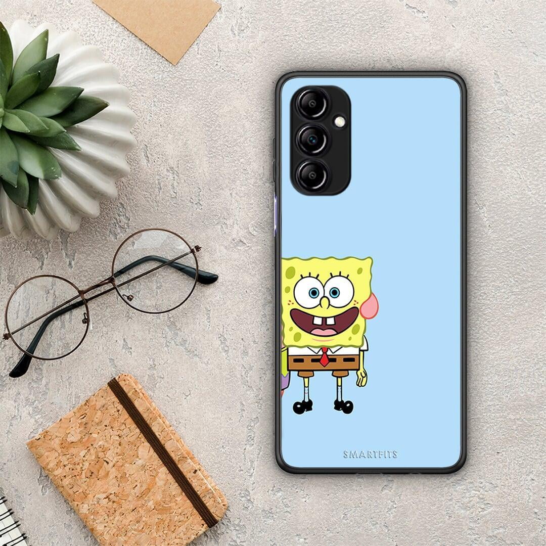 Θήκη Samsung Galaxy A14 / A14 5G Friends Bob από τη Smartfits με σχέδιο στο πίσω μέρος και μαύρο περίβλημα | Samsung Galaxy A14 / A14 5G Friends Bob Case with Colorful Back and Black Bezels
