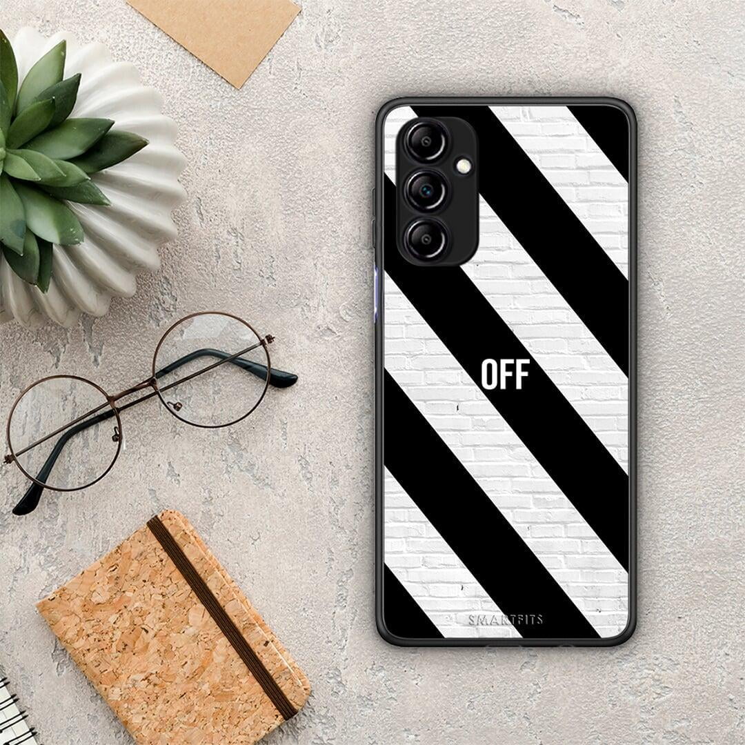 Θήκη Samsung Galaxy A14 / A14 5G Get Off από τη Smartfits με σχέδιο στο πίσω μέρος και μαύρο περίβλημα | Samsung Galaxy A14 / A14 5G Get Off Case with Colorful Back and Black Bezels