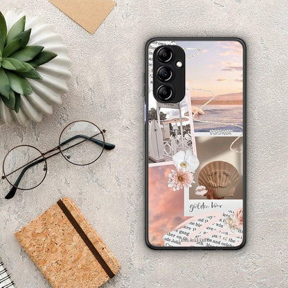 Θήκη Samsung Galaxy A14 / A14 5G Golden Hour από τη Smartfits με σχέδιο στο πίσω μέρος και μαύρο περίβλημα | Samsung Galaxy A14 / A14 5G Golden Hour Case with Colorful Back and Black Bezels