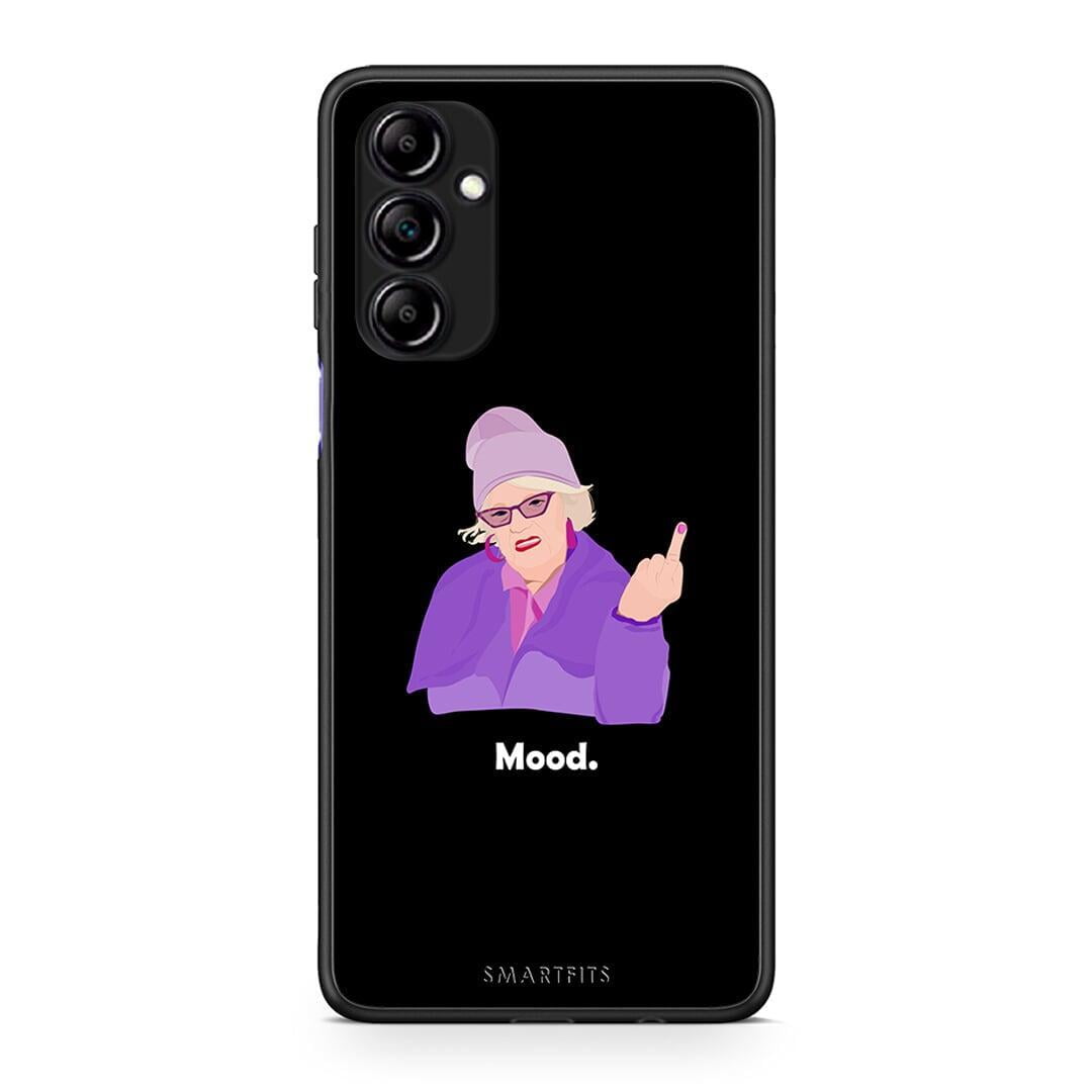 Θήκη Samsung Galaxy A14 / A14 5G Grandma Mood Black από τη Smartfits με σχέδιο στο πίσω μέρος και μαύρο περίβλημα | Samsung Galaxy A14 / A14 5G Grandma Mood Black Case with Colorful Back and Black Bezels