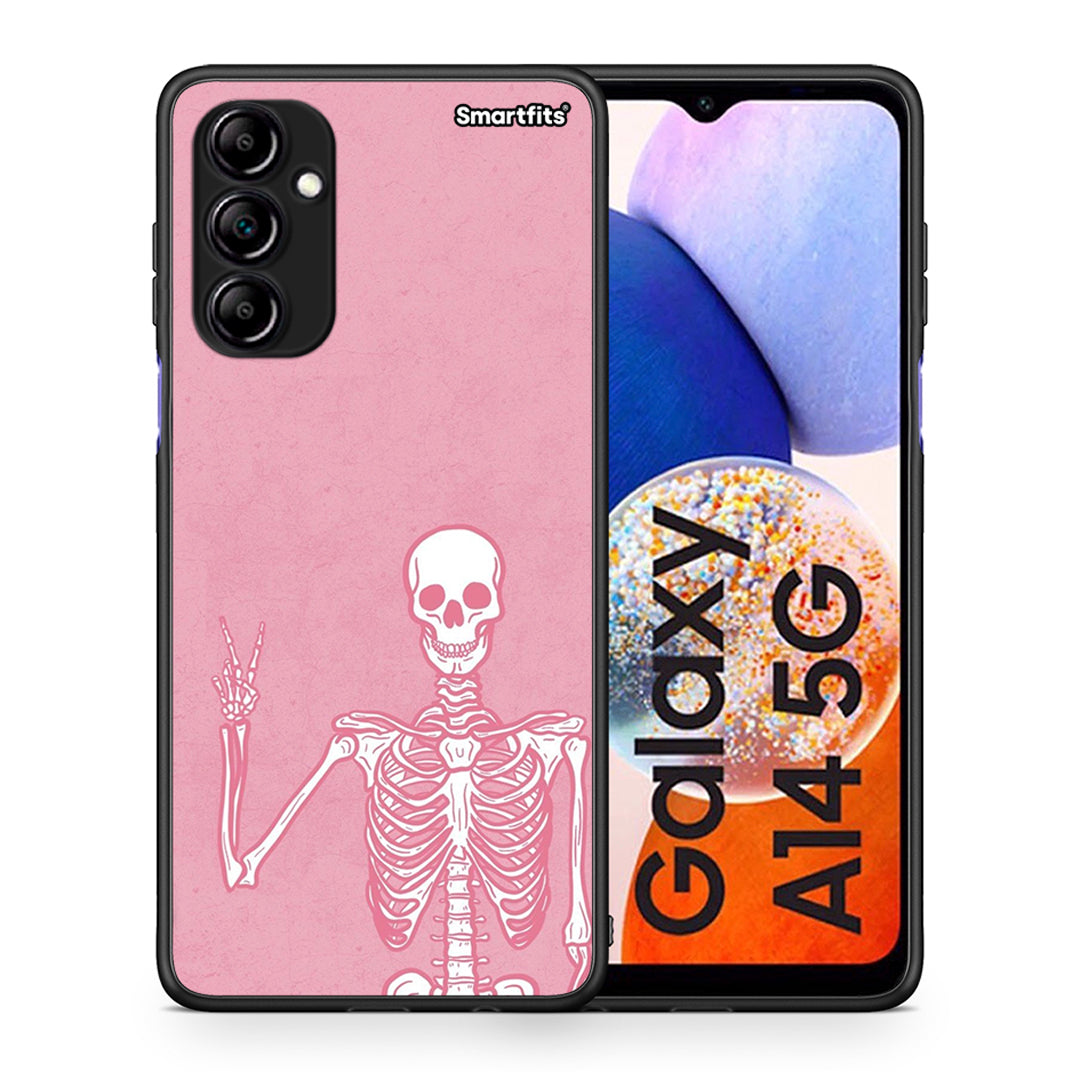Θήκη Samsung Galaxy A14 / A14 5G Halloween Motivation από τη Smartfits με σχέδιο στο πίσω μέρος και μαύρο περίβλημα | Samsung Galaxy A14 / A14 5G Halloween Motivation Case with Colorful Back and Black Bezels