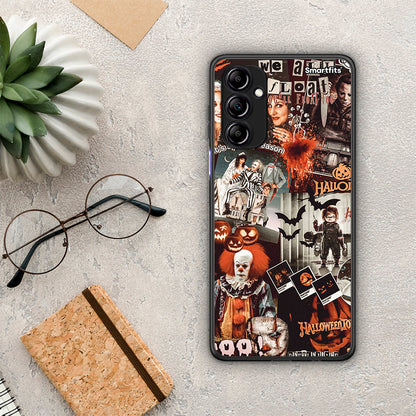 Θήκη Samsung Galaxy A14 / A14 5G Halloween Spooky Season από τη Smartfits με σχέδιο στο πίσω μέρος και μαύρο περίβλημα | Samsung Galaxy A14 / A14 5G Halloween Spooky Season Case with Colorful Back and Black Bezels