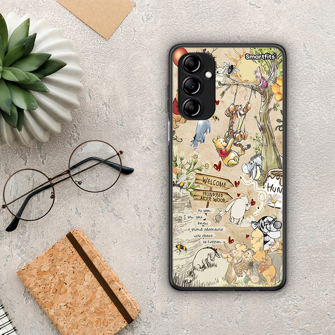 Θήκη Samsung Galaxy A14 / A14 5G Happy Friends από τη Smartfits με σχέδιο στο πίσω μέρος και μαύρο περίβλημα | Samsung Galaxy A14 / A14 5G Happy Friends Case with Colorful Back and Black Bezels