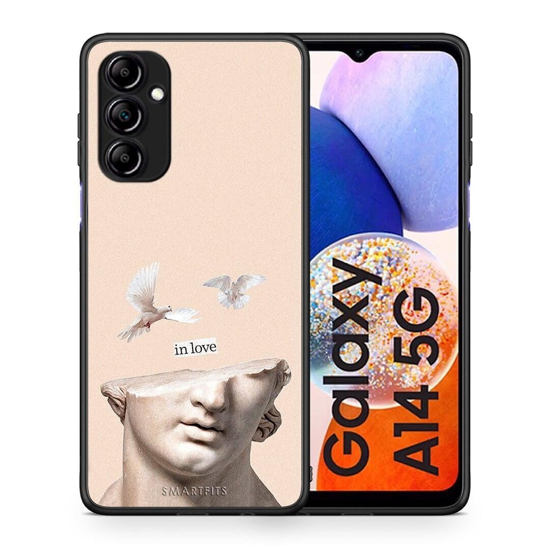 Θήκη Samsung Galaxy A14 / A14 5G In Love από τη Smartfits με σχέδιο στο πίσω μέρος και μαύρο περίβλημα | Samsung Galaxy A14 / A14 5G In Love Case with Colorful Back and Black Bezels