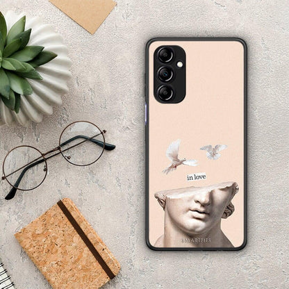 Θήκη Samsung Galaxy A14 / A14 5G In Love από τη Smartfits με σχέδιο στο πίσω μέρος και μαύρο περίβλημα | Samsung Galaxy A14 / A14 5G In Love Case with Colorful Back and Black Bezels
