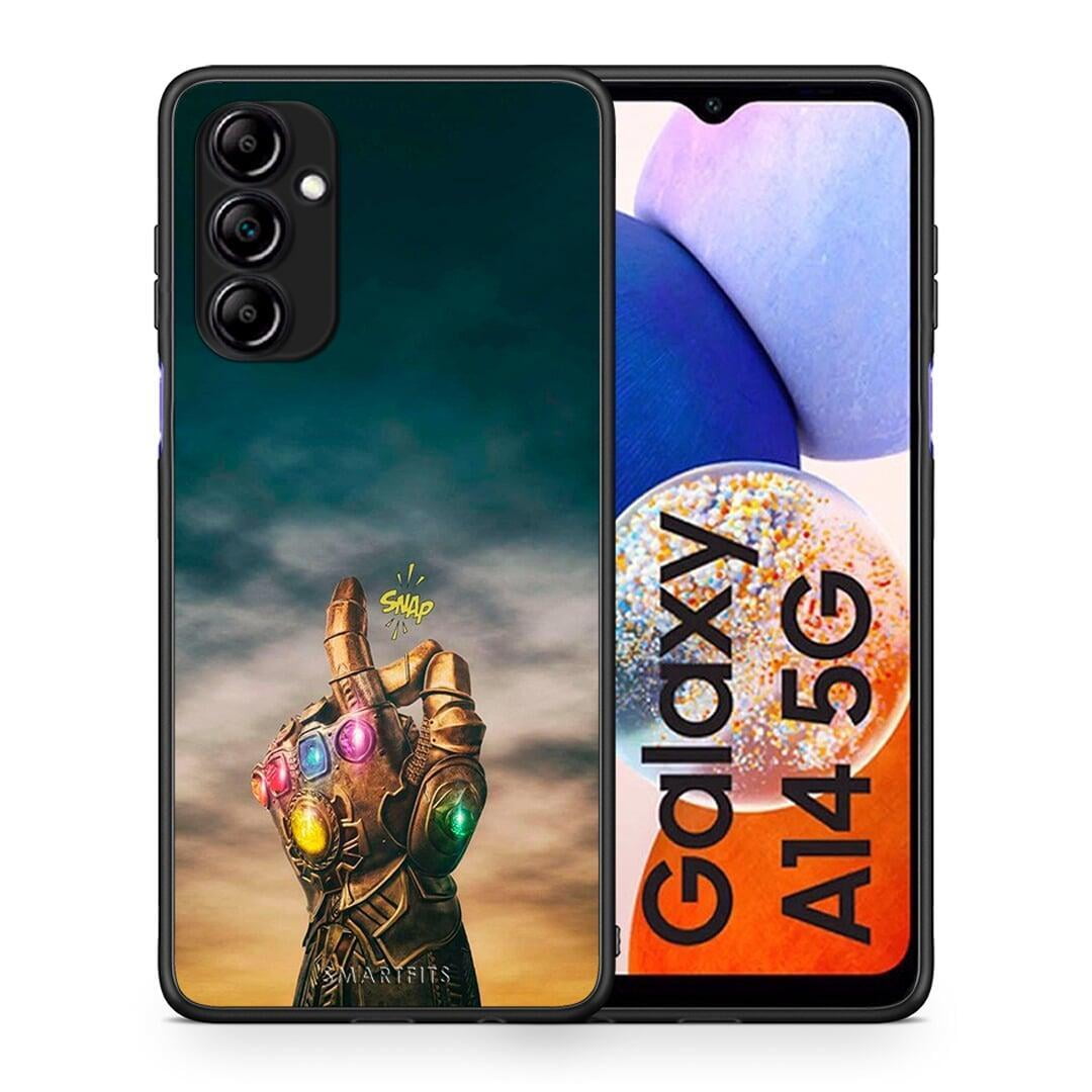 Θήκη Samsung Galaxy A14 / A14 5G Infinity Snap από τη Smartfits με σχέδιο στο πίσω μέρος και μαύρο περίβλημα | Samsung Galaxy A14 / A14 5G Infinity Snap Case with Colorful Back and Black Bezels