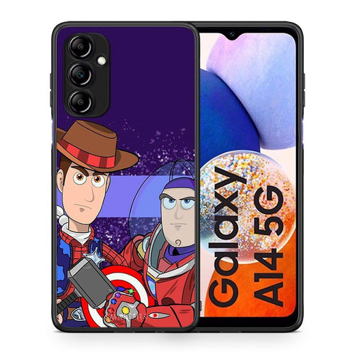 Θήκη Samsung Galaxy A14 / A14 5G Infinity Story από τη Smartfits με σχέδιο στο πίσω μέρος και μαύρο περίβλημα | Samsung Galaxy A14 / A14 5G Infinity Story Case with Colorful Back and Black Bezels