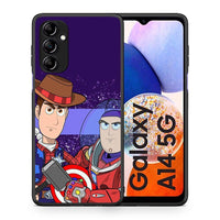 Thumbnail for Θήκη Samsung Galaxy A14 / A14 5G Infinity Story από τη Smartfits με σχέδιο στο πίσω μέρος και μαύρο περίβλημα | Samsung Galaxy A14 / A14 5G Infinity Story Case with Colorful Back and Black Bezels
