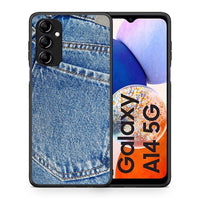 Thumbnail for Θήκη Samsung Galaxy A14 / A14 5G Jeans Pocket από τη Smartfits με σχέδιο στο πίσω μέρος και μαύρο περίβλημα | Samsung Galaxy A14 / A14 5G Jeans Pocket Case with Colorful Back and Black Bezels
