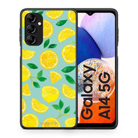 Thumbnail for Θήκη Samsung Galaxy A14 / A14 5G Lemons από τη Smartfits με σχέδιο στο πίσω μέρος και μαύρο περίβλημα | Samsung Galaxy A14 / A14 5G Lemons Case with Colorful Back and Black Bezels