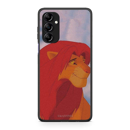 Θήκη Samsung Galaxy A14 / A14 5G Lion Love 1 από τη Smartfits με σχέδιο στο πίσω μέρος και μαύρο περίβλημα | Samsung Galaxy A14 / A14 5G Lion Love 1 Case with Colorful Back and Black Bezels