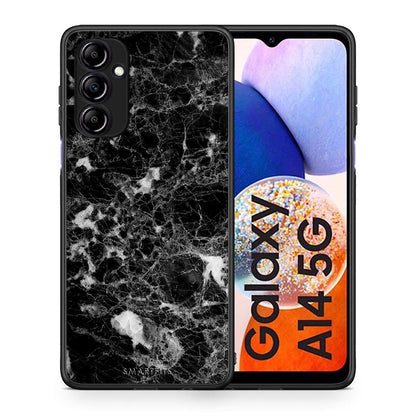 Θήκη Samsung Galaxy A14 / A14 5G Marble Male από τη Smartfits με σχέδιο στο πίσω μέρος και μαύρο περίβλημα | Samsung Galaxy A14 / A14 5G Marble Male Case with Colorful Back and Black Bezels