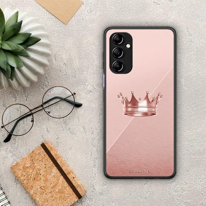 Θήκη Samsung Galaxy A14 / A14 5G Minimal Crown από τη Smartfits με σχέδιο στο πίσω μέρος και μαύρο περίβλημα | Samsung Galaxy A14 / A14 5G Minimal Crown Case with Colorful Back and Black Bezels