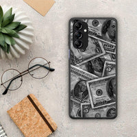 Thumbnail for Θήκη Samsung Galaxy A14 / A14 5G Money Dollars από τη Smartfits με σχέδιο στο πίσω μέρος και μαύρο περίβλημα | Samsung Galaxy A14 / A14 5G Money Dollars Case with Colorful Back and Black Bezels