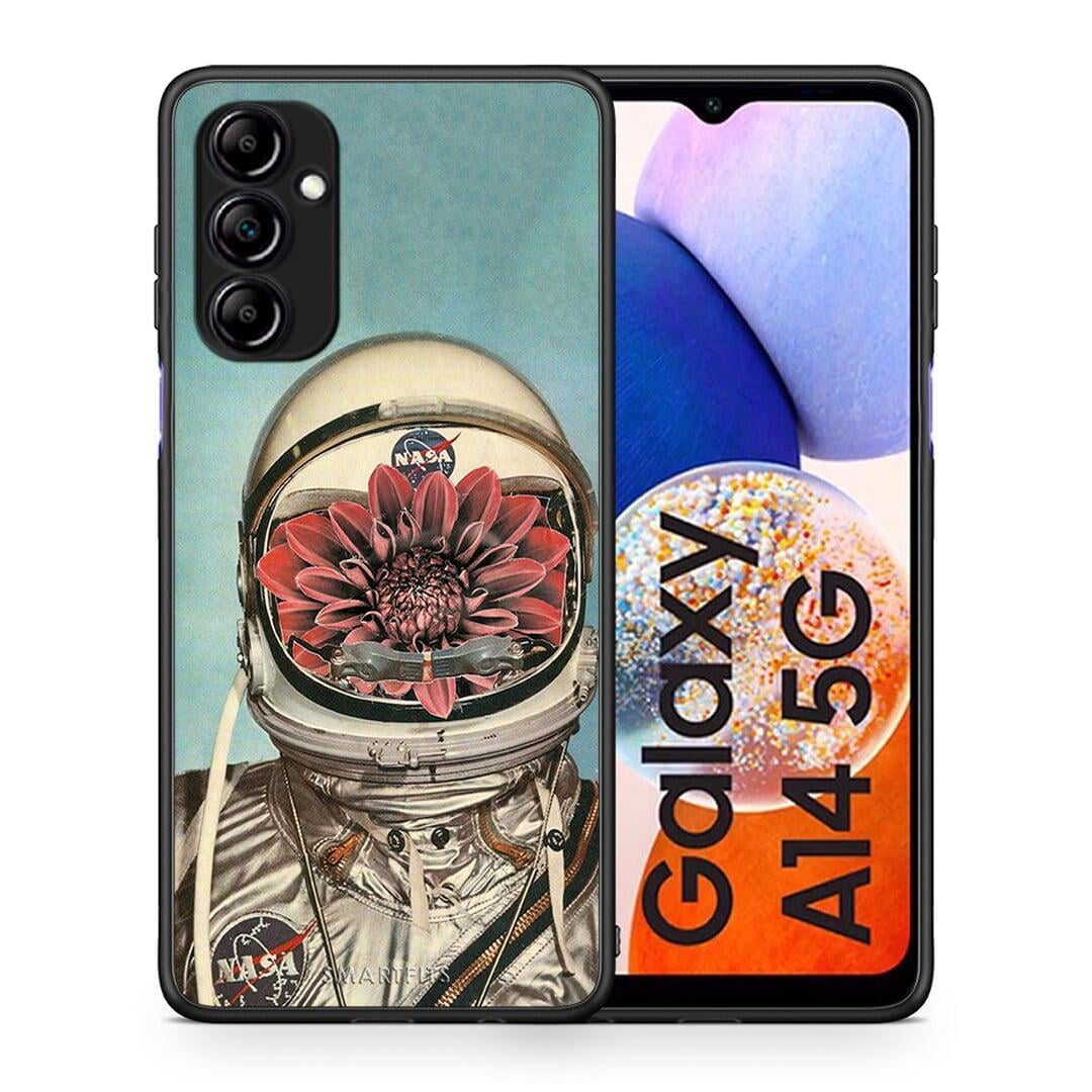Θήκη Samsung Galaxy A14 / A14 5G Nasa Bloom από τη Smartfits με σχέδιο στο πίσω μέρος και μαύρο περίβλημα | Samsung Galaxy A14 / A14 5G Nasa Bloom Case with Colorful Back and Black Bezels