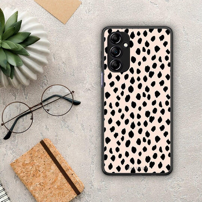 Θήκη Samsung Galaxy A14 / A14 5G New Polka Dots από τη Smartfits με σχέδιο στο πίσω μέρος και μαύρο περίβλημα | Samsung Galaxy A14 / A14 5G New Polka Dots Case with Colorful Back and Black Bezels