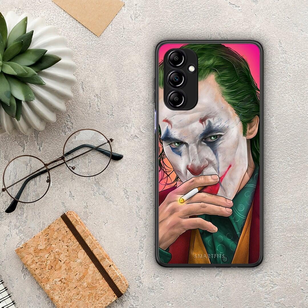 Θήκη Samsung Galaxy A14 / A14 5G PopArt JokesOnU από τη Smartfits με σχέδιο στο πίσω μέρος και μαύρο περίβλημα | Samsung Galaxy A14 / A14 5G PopArt JokesOnU Case with Colorful Back and Black Bezels