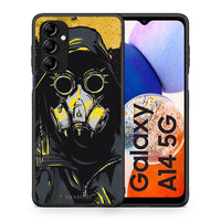 Thumbnail for Θήκη Samsung Galaxy A14 / A14 5G PopArt Mask από τη Smartfits με σχέδιο στο πίσω μέρος και μαύρο περίβλημα | Samsung Galaxy A14 / A14 5G PopArt Mask Case with Colorful Back and Black Bezels