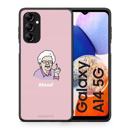 Θήκη Samsung Galaxy A14 / A14 5G PopArt Mood από τη Smartfits με σχέδιο στο πίσω μέρος και μαύρο περίβλημα | Samsung Galaxy A14 / A14 5G PopArt Mood Case with Colorful Back and Black Bezels