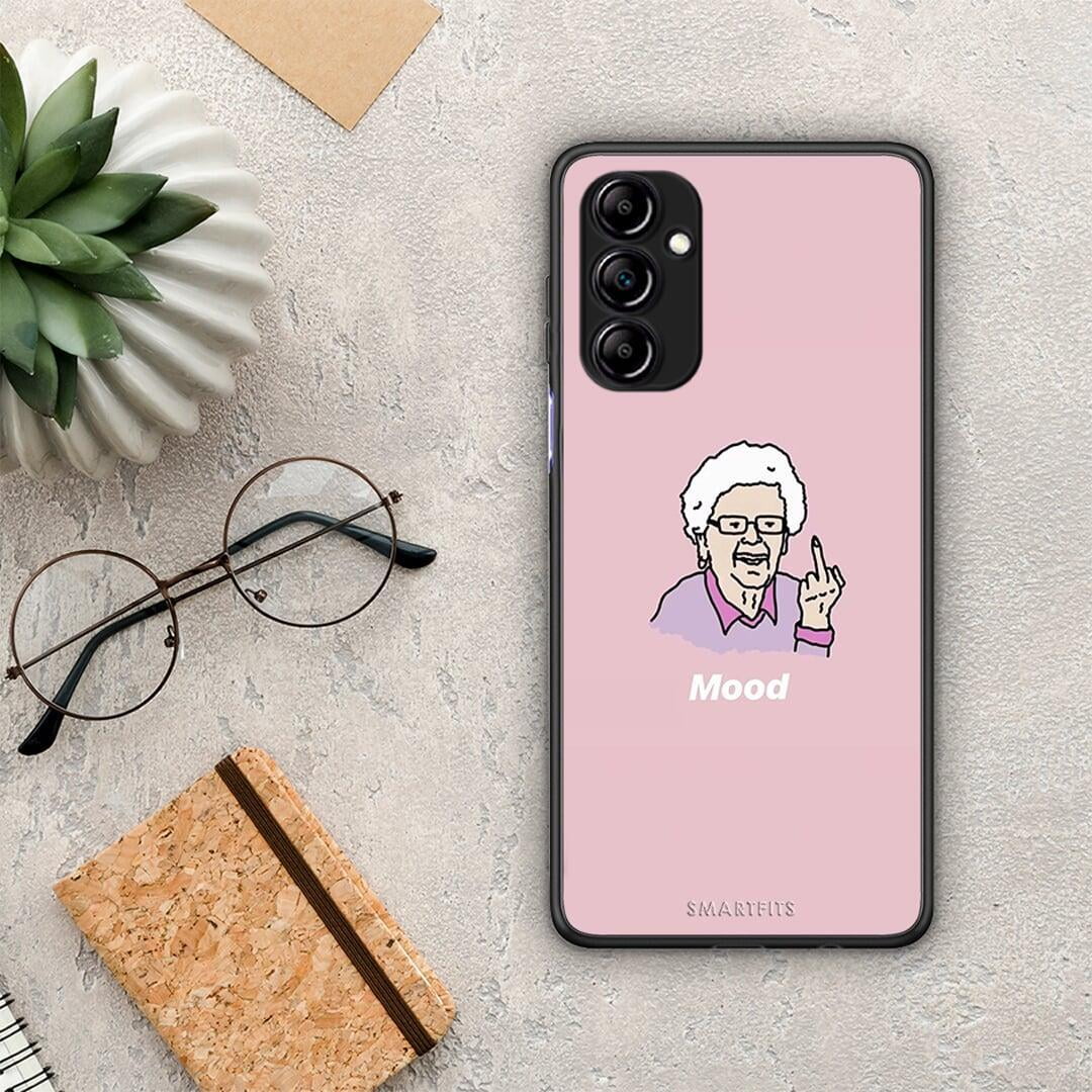 Θήκη Samsung Galaxy A14 / A14 5G PopArt Mood από τη Smartfits με σχέδιο στο πίσω μέρος και μαύρο περίβλημα | Samsung Galaxy A14 / A14 5G PopArt Mood Case with Colorful Back and Black Bezels