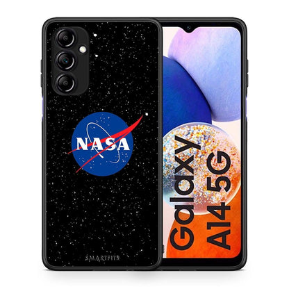 Θήκη Samsung Galaxy A14 / A14 5G PopArt NASA από τη Smartfits με σχέδιο στο πίσω μέρος και μαύρο περίβλημα | Samsung Galaxy A14 / A14 5G PopArt NASA Case with Colorful Back and Black Bezels
