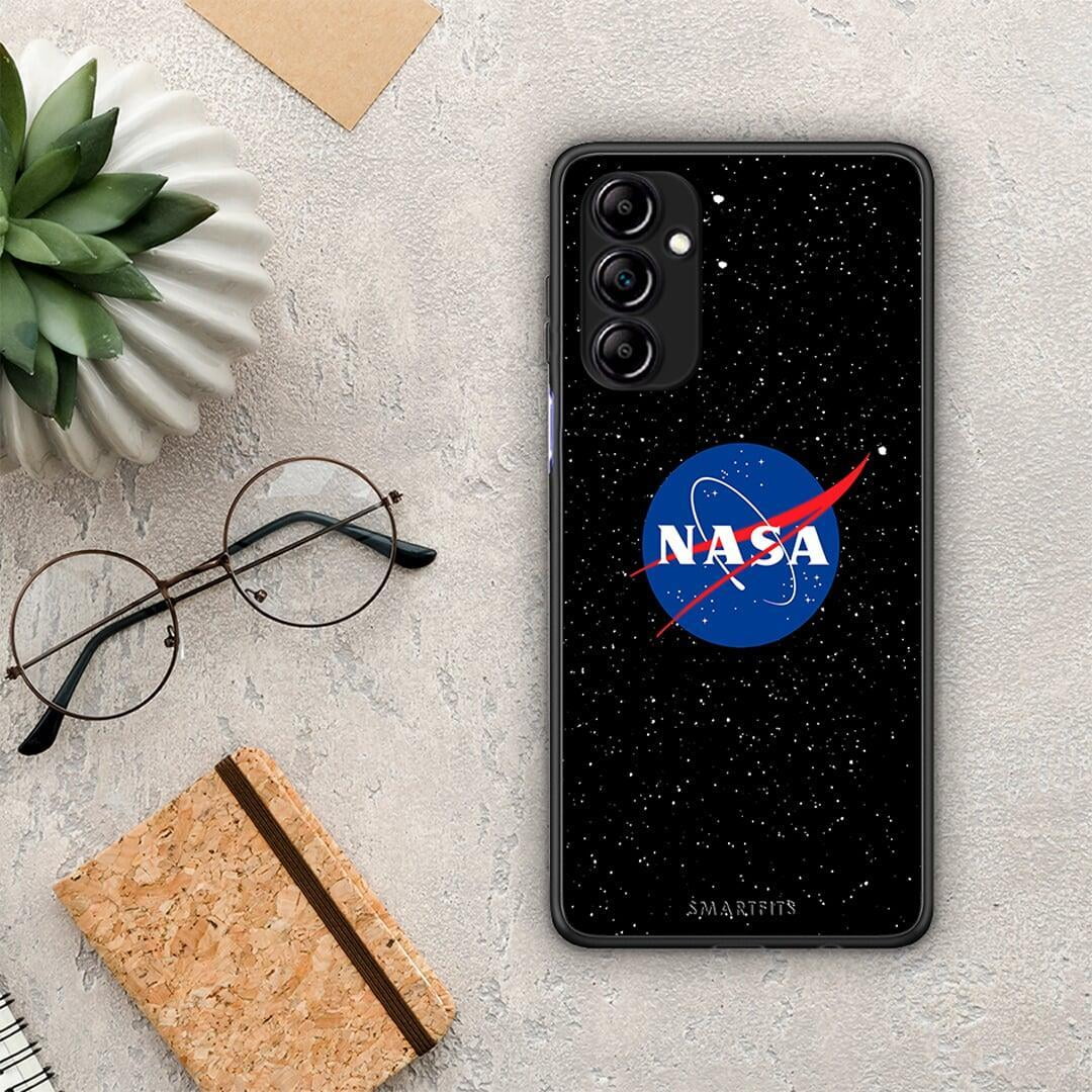 Θήκη Samsung Galaxy A14 / A14 5G PopArt NASA από τη Smartfits με σχέδιο στο πίσω μέρος και μαύρο περίβλημα | Samsung Galaxy A14 / A14 5G PopArt NASA Case with Colorful Back and Black Bezels