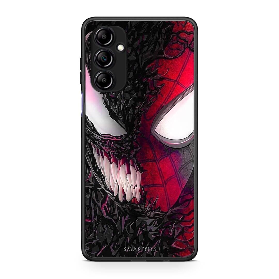 Θήκη Samsung Galaxy A14 / A14 5G PopArt SpiderVenom από τη Smartfits με σχέδιο στο πίσω μέρος και μαύρο περίβλημα | Samsung Galaxy A14 / A14 5G PopArt SpiderVenom Case with Colorful Back and Black Bezels