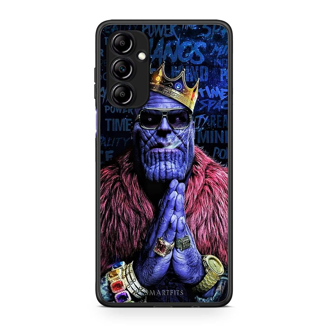 Θήκη Samsung Galaxy A14 / A14 5G PopArt Thanos από τη Smartfits με σχέδιο στο πίσω μέρος και μαύρο περίβλημα | Samsung Galaxy A14 / A14 5G PopArt Thanos Case with Colorful Back and Black Bezels