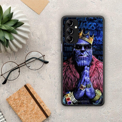 Θήκη Samsung Galaxy A14 / A14 5G PopArt Thanos από τη Smartfits με σχέδιο στο πίσω μέρος και μαύρο περίβλημα | Samsung Galaxy A14 / A14 5G PopArt Thanos Case with Colorful Back and Black Bezels